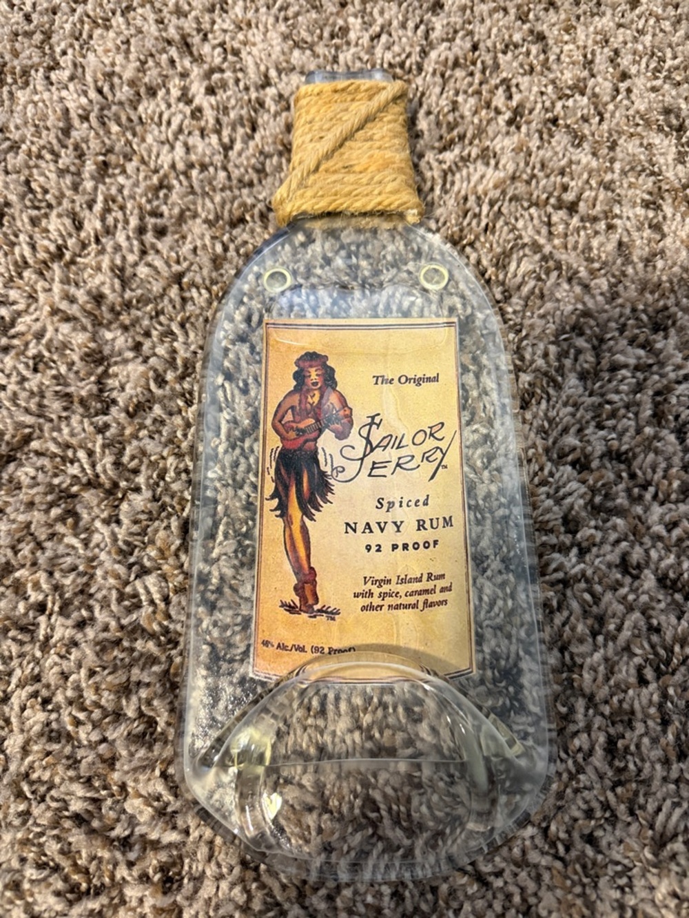Spiced Navy Rum Bottle Dish
